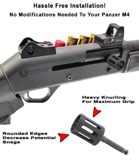 GG&G Panzer M4 Slotted Tactical Charging Handle, 813157023422, GGG-3463, RTG Parts