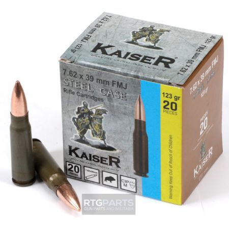 Picture of KAISER 7.62X39 123GR FMJ, 20RD BOX