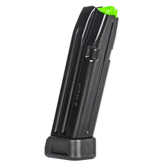 Mec-Gar USA, Magazine with Extension, 9MM, 20 Rounds, Fits GLOCK 17, Anti-Friction Coating, Black, Black Extension, 20rd, 765595900066, MEC-MGG172003A, RTG Parts