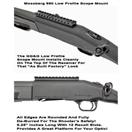 GG&G Mossberg 990 Low Profile Scope Mount, Picatinny, M1913, Optics Rail, GG&G AZ, 813157024153, GGG-3715, RTG Parts