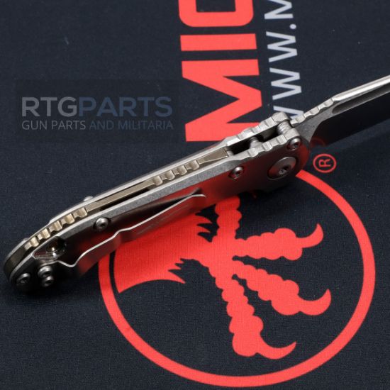 Picture of MICROTECH MARFIONE SELECT, LUDT GEN III AUTO KNIFE, TITANIUM SCALES, TANTO 3.5" BLADE, BRONZE ACCENTS, 1136-10MS1