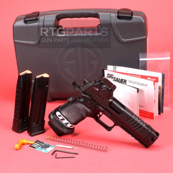 Picture of SIG SAUER P211-GTO 9MM 4.4" SAO COMP OPTIC EQUIPPED 23RD BLK, 211F-9-GTO-B-RXSL