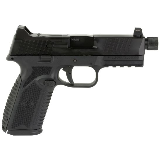 FN 510 Tactical Black, Full Size, 10mm, 4.71" Barrel, 1-22Rd and 1-15Rd Magazine, Non-Manual Safety, Suppressor Height Night Sights, Low Profile Optics Mounting System, Barrel Threaded .578x28, Ambi Slide Stop Lever, Ambi Mag Release, Includes (4) MRD Mounting Plates, (2) Frame Backstraps and Premium Zippered Case, 845737015596, FFL-FN-66-101375, RTG Parts