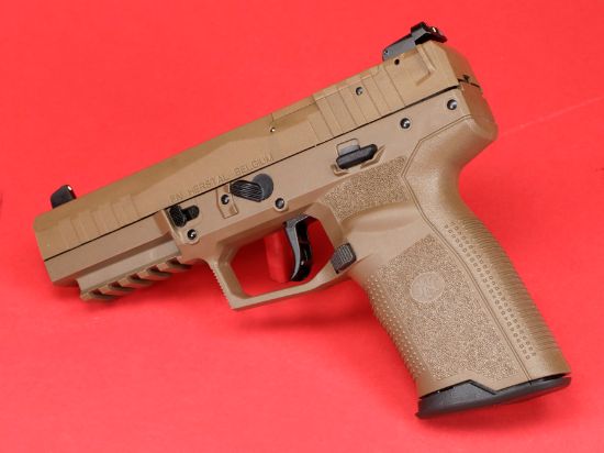 FN Five seveN MRD,  Full Size, 5.7X28MM, 4.8" Barrel, Matte Finish, Flat Dark Earth, Stippled Textured Grip, Optic Ready, Adjustable Sights, Ambidextrous, 20 Rounds, 2 Magazines, Includes Ballistic Zippered Case, 845737015145, FFL-FN-66-101275, RTG Parts