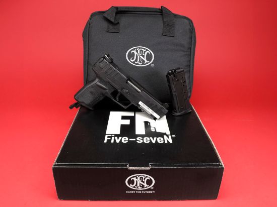 FN Five seveN MRD,  Full Size, 5.7X28MM, 4.8" Barrel, Matte Finish, Black, Stippled Textured Grip, Optic Ready, Adjustable Sights, Ambidextrous, 20 Rounds, 2 Magazines, Includes Ballistic Zippered Case, 845737015145, FFL-FN-66-101275, RTG Parts
