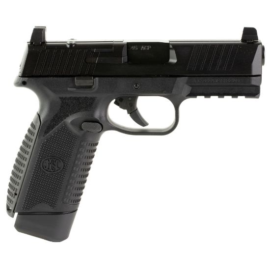FN America, FN 545 MRD NMS, Semi-automatic, Striker Fired, Polymer Frame Pistol, Full Size, 45 ACP, 4.1" Barrel, Anodized Finish, Black, Optic Height Sights, Optics Ready, Two 15rd Mags, No Manual Safety, 845737015701, FFL-FN-66-101387, RTG Parts