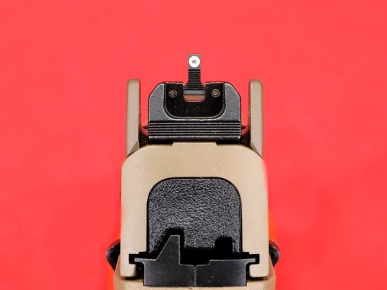 FN 545 Tactical FDE, Full Size, 45 ACP, 4.71" Barrel, Flat Dark Earth, 1 -18rd and 1-15rd Magazine, Non-Manual Safety, Suppressor Height Night Sights, Low Profile Optics Mounting System, Barrel Threaded .578x28, Ambi Slide Stop Lever, Ambi Mag Release, Includes (4) MRD Mounting Plates, (2) Frame Backstraps and Premium Zippered Case, 845737015688, FFL-FN-66-101384, RTG Parts