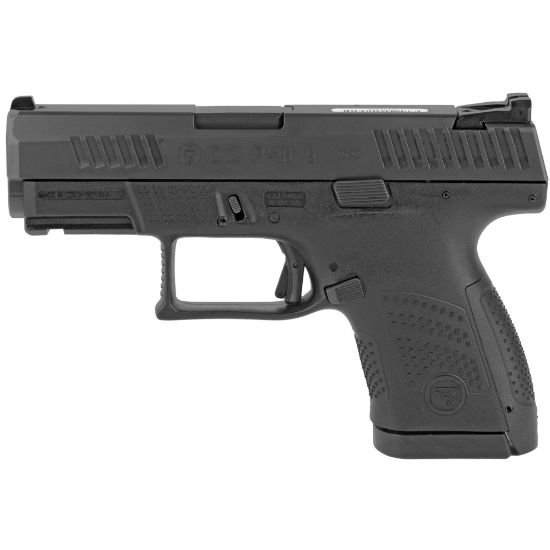 CZ, P-10S, Sub-Compact, 9MM, 3.5" Barrel, Nitride Finish, Polymer Frame, Black, Ambidextrous, Trigger Safety, Fixed Sights, 12Rd, 2 Magazines, 15 Rounds, 806703915609, FFL-CZ-91560, RTG Parts