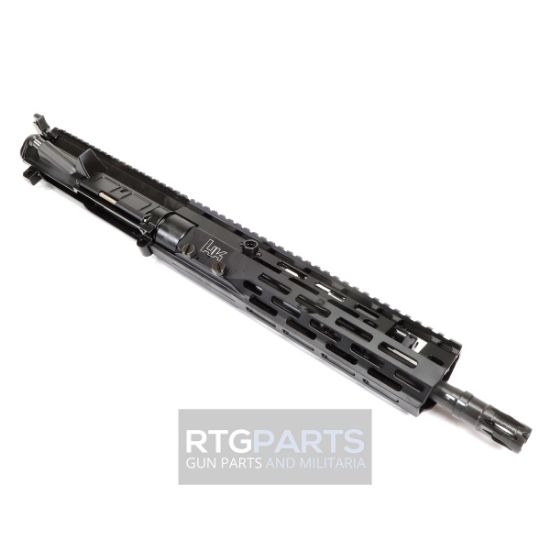 Heckler & Koch, MR762 A4 Upper Receiver, 308 Winchester/762NATO, 13" Barrel, Threaded 5/8X24, M-LOK Handguard, Anodized Finish, Black, Adjustable Gas Block, Includes Bolt Carrier Group, Buffer Weight, and Buffer Spring, 642230272545, HKK-51001919, RTG Parts