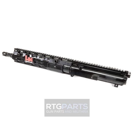 Heckler & Koch, MR762 A4 Upper Receiver, 308 Winchester/762NATO, 13" Barrel, Threaded 5/8X24, M-LOK Handguard, Anodized Finish, Black, Adjustable Gas Block, Includes Bolt Carrier Group, Buffer Weight, and Buffer Spring, 642230272545, HKK-51001919, RTG Parts