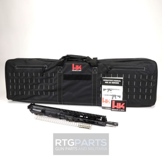 Heckler & Koch, MR762 A4 Upper Receiver, 308 Winchester/762NATO, 13" Barrel, Threaded 5/8X24, M-LOK Handguard, Anodized Finish, Black, Adjustable Gas Block, Includes Bolt Carrier Group, Buffer Weight, and Buffer Spring, 642230272545, HKK-51001919, RTG Parts