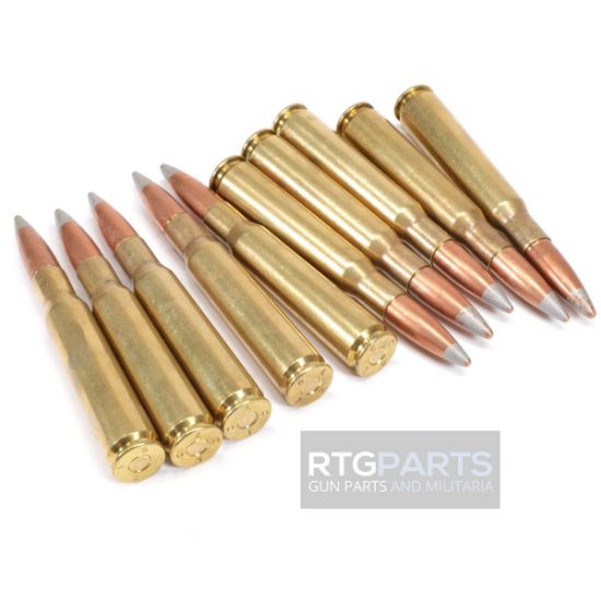 10 rounds of M8 Grey Tip API, Armor Piercing Incendiary, LC head stamps from the 2000's, AMMO-DLG-GREY, RTG Parts