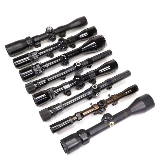 Picture of LOT OF 8 RIFLE SCOPES