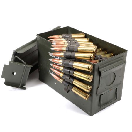 Picture of 100 ROUNDS OF LINKED .50 BMG M8 API IN CAN