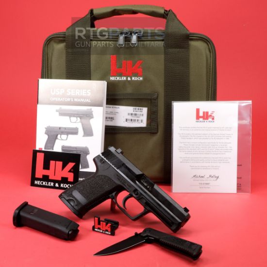 Picture of HK P8 A1 FINAL EDITION DA/SA 9MM 10RD, BUNDESWEHR USP9 LE W/ CASE & BOKER P8A1 KNIFE