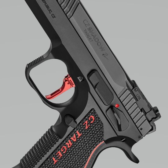CZ, Shadow 2, Target Limited, TALO, Single Action, 9MM, 6" Barrel, Nitride Finish, Black, G10 Grips, Manual Safety, LPA Adjustable Sights, Two 17rd Mags, Flat Trigger With Adjustable LOP, Adjustable Trigger Weight, Threaded Holes In Dust Cover For Addition of Weights, Extended Beavertail, Hand Fitted, 806703912479, FFL-CZ-91247, RTG Parts