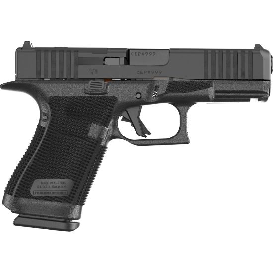 GLOCK, 19 Gen 6, Semi-automatic, Striker Fired, Polymer Frame Pistol, Compact, 9MM, 4.02" Barrel, DLC Finish, Fixed Sights, Optics Ready System, 15 Rounds, 3 Magazines, 764503068256, FFL-GLOCK-P61950203, RTG Parts