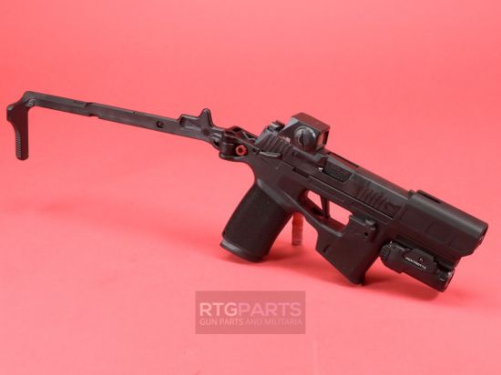 Picture of SIG SAUER P365 FLUX SENTRY KIT, 9MM 6" W/ DEPLOYMENT BRACE, RED DOT, LIGHT, HOLSTER, 17/25RD