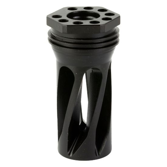 HUXWRX Safety Co., Flash Hider-QD, 223 Remington/5.56 NATO, Black, 1/2X28, Fits HuxWrx/OSS Suppressors, 706433763016, MIS-HUX-1677, RTG PARTS