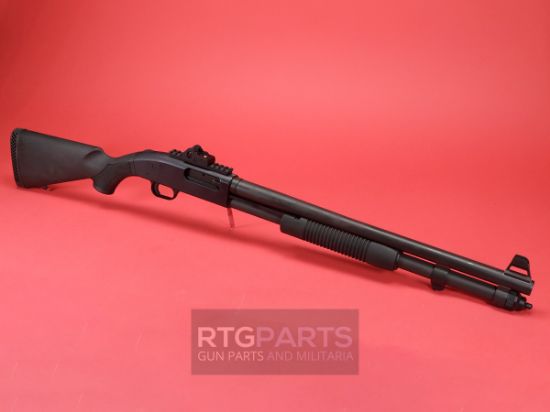 Mossberg, 590A1, Pump Action Shotgun, Heavy Walled 20" Ported Barrel With Bayonet Lug, Heat Shield, 3" Chamber, AccuChoke, Black Finish, Synthetic Stock, Ghost-Ring Sights, 9rd Magazine, Includes Bayonet, 015813507714, FFL-MOSSBERG-50771, RTG Parts