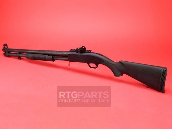 Mossberg, 590A1, Pump Action Shotgun, Heavy Walled 20" Ported Barrel With Bayonet Lug, Heat Shield, 3" Chamber, AccuChoke, Black Finish, Synthetic Stock, Ghost-Ring Sights, 9rd Magazine, Includes Bayonet, 015813507714, FFL-MOSSBERG-50771, RTG Parts