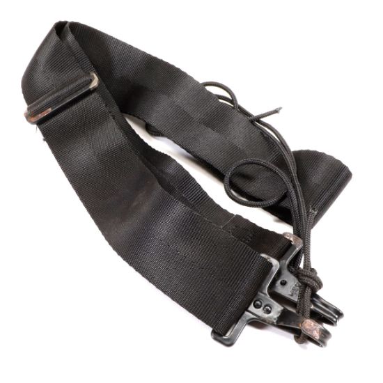 Picture of ISRAELI ARMY BLACK RIFLE SLING FOR GALIL, AR, AK, RUSTY METAL