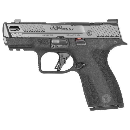 Smith & Wesson, Shield X Performance Center Carry Comp, Compact, 9MM, 3.6" Ported Barrel, Armornite Finish, Black, Optics Ready, Front Night Sight, 2 Magazines, (1)-13 Round & (1)-15 Round, 022188901214, FFL-SW-14269, RTG Parts