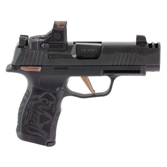 Sig Sauer, P365XL ROSE, Sub-compact, 9MM, 3.1" Barrel, Nitron Finish, Black, Rose Gold Accents, ROMEO-RS Sight, X-RAY3 Day/Night Sights, Polymer Grips, Manual Safety, 12 Rounds, 2 Magazines, 798681729982, FFL-SIG-365XL-9-ROSE-MS-RS, RTG Parts