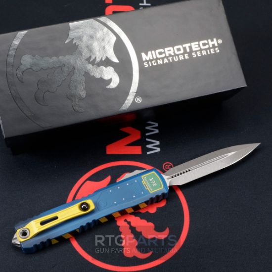 Picture of MICROTECH ULTRATECH GEN III ZBP, FALLOUT EDITION, OTF AUTOMATIC KNIFE, 3.5" M390 D/E DAGGER, APOCALYPTIC, 1122-10FOS