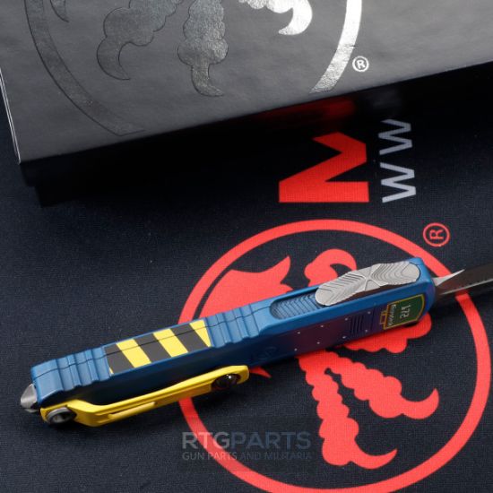 Picture of MICROTECH ULTRATECH GEN III ZBP, FALLOUT EDITION, OTF AUTOMATIC KNIFE, 3.5" M390 D/E DAGGER, APOCALYPTIC, 1122-10FOS