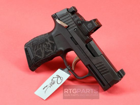	Sig Sauer, P365 ROSE, Sub-compact, 380 ACP, 3.1" Barrel, Nitron Finish, Black, Rose Gold Accents, ROMEO-RS Sight, X-RAY3 Day/Night Suppressor Height Sights, Polymer Grips, Manual Safety, 10 Rounds, 2 Magazines, 798681729975, FFL-SIG-365-380-ROSE-MS-RS, RTG Parts