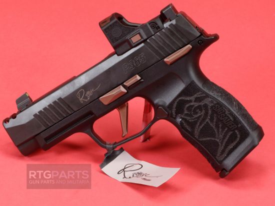 Sig Sauer, P365XL ROSE, Sub-compact, 9MM, 3.1" Barrel, Nitron Finish, Black, Rose Gold Accents, ROMEO-RS Sight, X-RAY3 Day/Night Sights, Polymer Grips, Manual Safety, 12 Rounds, 2 Magazines, 798681729982, FFL-SIG-365XL-9-ROSE-MS-RS, RTG Parts