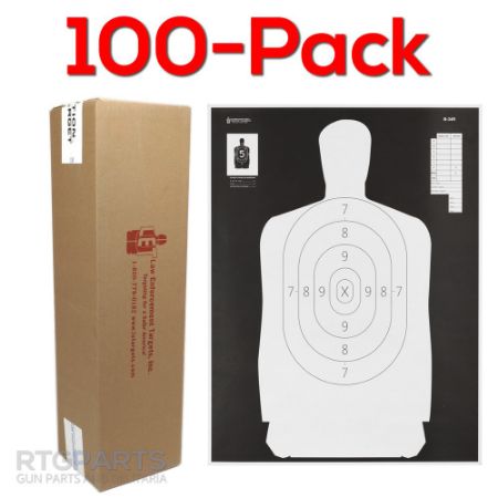 Picture of 100-PACK OF B-34R REVERSE QUALIFICATION TARGET, 25 YARD REDUCTION OF B-27, 17.5X23", ACTION TARGET