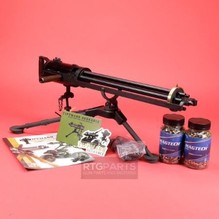 Tippmann Ordnance, Gatling Gun, Hand Crank, 22LR, (6) 16" Barrels, Steel, Blued Finish, Includes Tripod, T&E, 50 Belt Links and 1,000rds of ammo, Beltfed .22, FFL-TO-GG-2216, RTG Parts