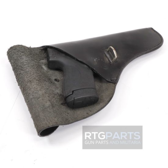 Picture of ITALIAN BLACK LEATHER HOLSTER W/ BELT CLIPS