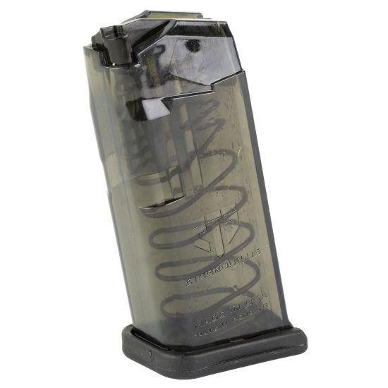 ETS Glock 26 Carbon Smoke 9mm 10rd Magazine, Elite Tactical Systems Group Mag, SMK-GLK-26, 850016478498, ETS-GLK-26-SMK, RTG Parts