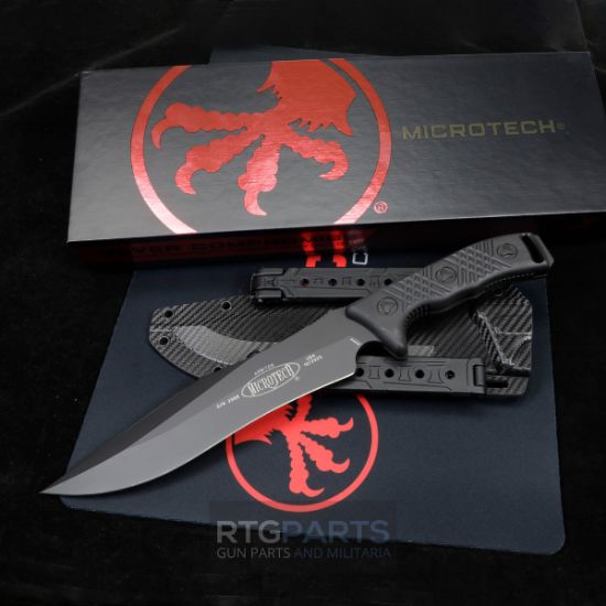 Picture of MICROTECH ARBITER FIXED BLADE KNIFE 8.75 INCH, TACTICAL BLACK, 104-1T