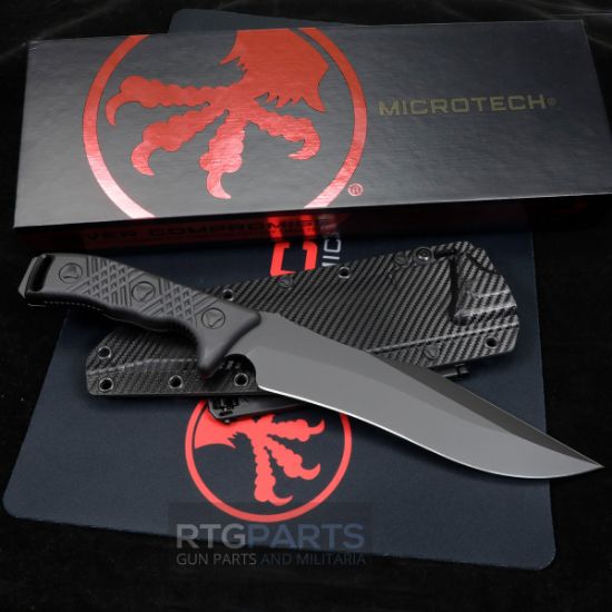 Picture of MICROTECH ARBITER FIXED BLADE KNIFE 8.75 INCH, TACTICAL BLACK, 104-1T