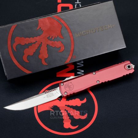 Picture of MICROTECH ULTRATECH GEN IV OTF AUTOMATIC KNIFE, MERLOT, 3.5" M390 S/E, STONEWASH, 11214-10MR