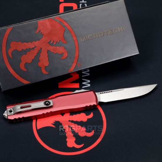 Picture of MICROTECH ULTRATECH GEN IV OTF AUTOMATIC KNIFE, MERLOT, 3.5" M390 S/E, STONEWASH, 11214-10MR