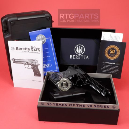 Picture of BERETTA 92SB 50TH ANNIVERSARY EDITION 4.9" 9MM 2X15RD