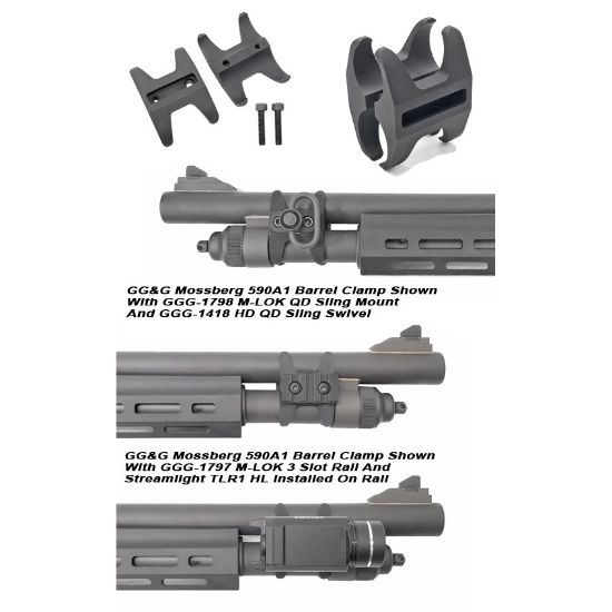 Picture of GG&G MOSSBERG 590/590A1 M-LOK BARREL CLAMP