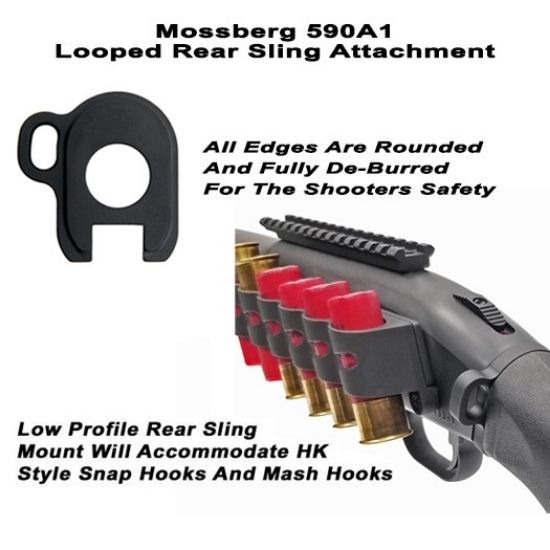 GG&G MOSSBERG 590A1 LOOPED REAR SLING ATTACHMENT, Shotgun Parts, 813157021985, GGG-2976, RTG Parts
