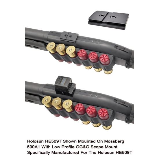 GG&G MOSSBERG 500/590/590A1 HOLOSUN HE509T RED DOT SCOPE MOUNT, Shotgun Parts, 813157023293, GGG-3454, RTG Parts