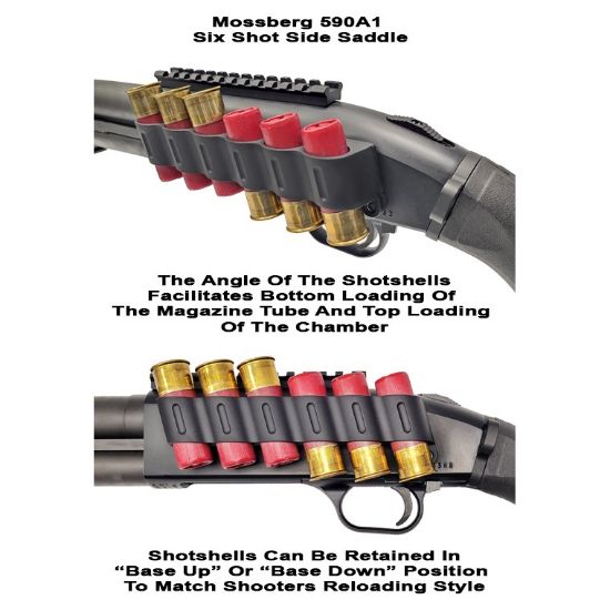 GG&G MOSSBERG 590A1 SIDE SADDLE SHELL HOLDER, Shotgun Parts, 813157022036, GGG-3009, RTG Parts