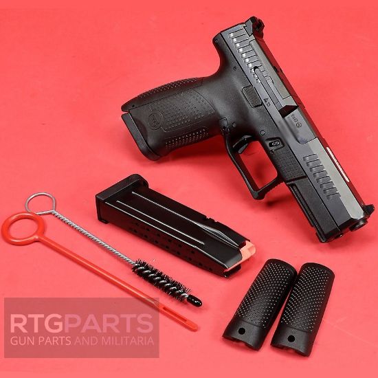 CZ, CZ, P-10C OR, Optics Ready, Compact, 9MM, 4.02" Barrel, Nitride Finish, Black, Polymer Frame, Ambidextrous, Trigger Safety, Fixed Sights, 15 Rounds, 2 Magazine, 806703915364, FFL-CZ-91536, RTG Parts
