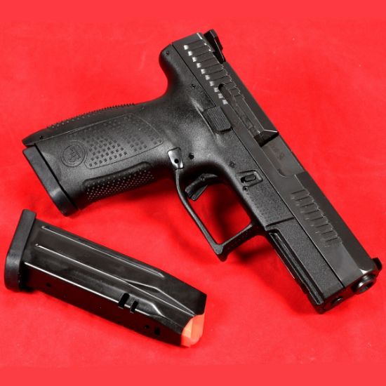 CZ, P-10C, Semi-automatic, Striker Fired, Compact, 9MM, 4.02" Barrel, Nitride Finish, Black, Polymer Frame, Ambidextrous, Trigger Safety, Fixed Sights, 15 Rounds, 2 Magazine, 806703915319, FFL-CZ-91531, RTG Parts