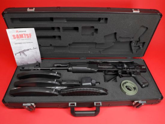 Arsenal, Inc., SAM7SF-86, AK, 762X39, 16.3" Hammer Forged Barrel, Milled Receiver, Matte Finish, Black, Side Folding Stock, Black Furniture, Adjustable Iron Sights, 10rd & 30rd Magazines, Includes Cleaning Kit, Oil Bottle, Sling, Arsenal Custom Hard Case, 810054133407, FFL-ARSENAL-SAM7SF-86, RTG Parts