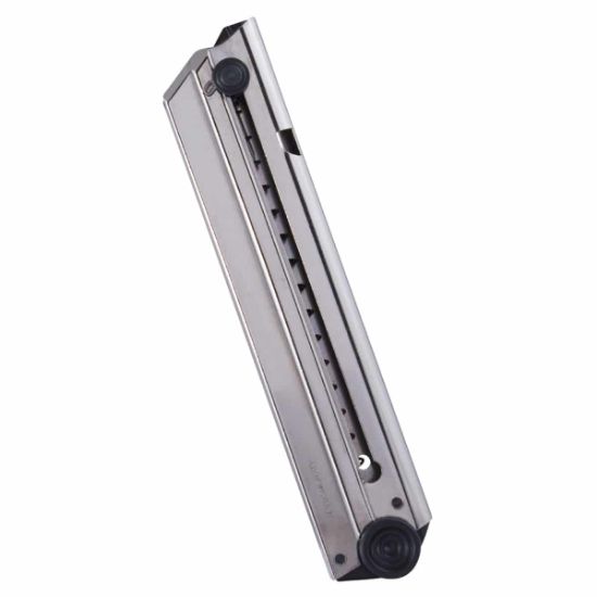 Luger P08 9mm 8 Round Nickel Magazine, P-08, Mec-Gar, 765595106109, MEC-MGLUGP08N, RTG Parts