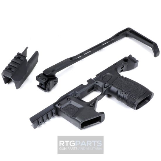Tyrant CNC, TWS365 SMG, Braced Chassis, Fits Sig P365 FCU and Slide, Black, 764046033872, MIS-TD-P365-TWS-BLK, RTG Parts